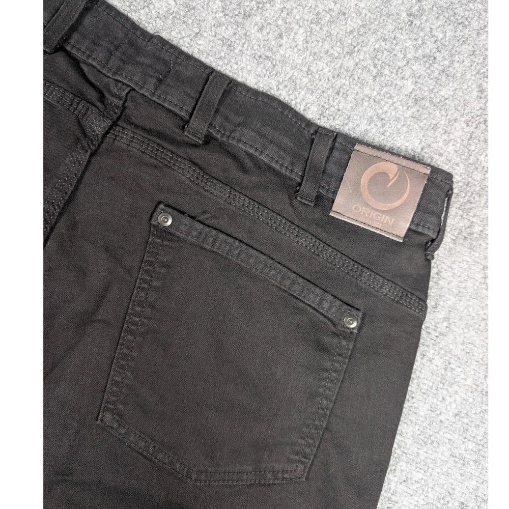 Origin Relaxed Fit Pants Mens 38x32 Black Made‎ in USA Cotton Blend Stretch